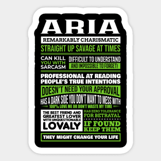 Aria Sticker